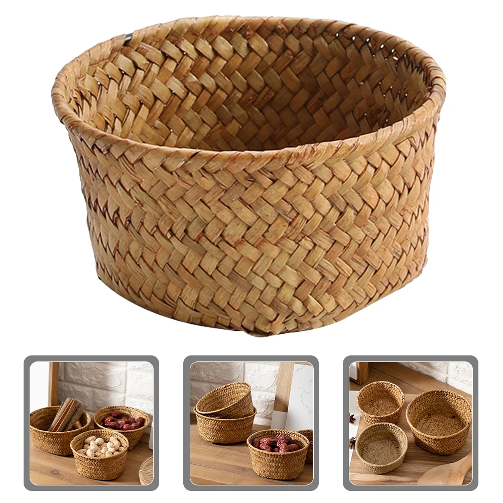 Hand Woven Sea Grass Braid For Home Decoration Desktop Fruit Natural Woven Basket Office Bedroom Living Room Decorative
Hand Woven Sea Grass Braid For Home Decoration Desktop Fruit Natural Woven Basket Office Bedroom Living Room Decorative