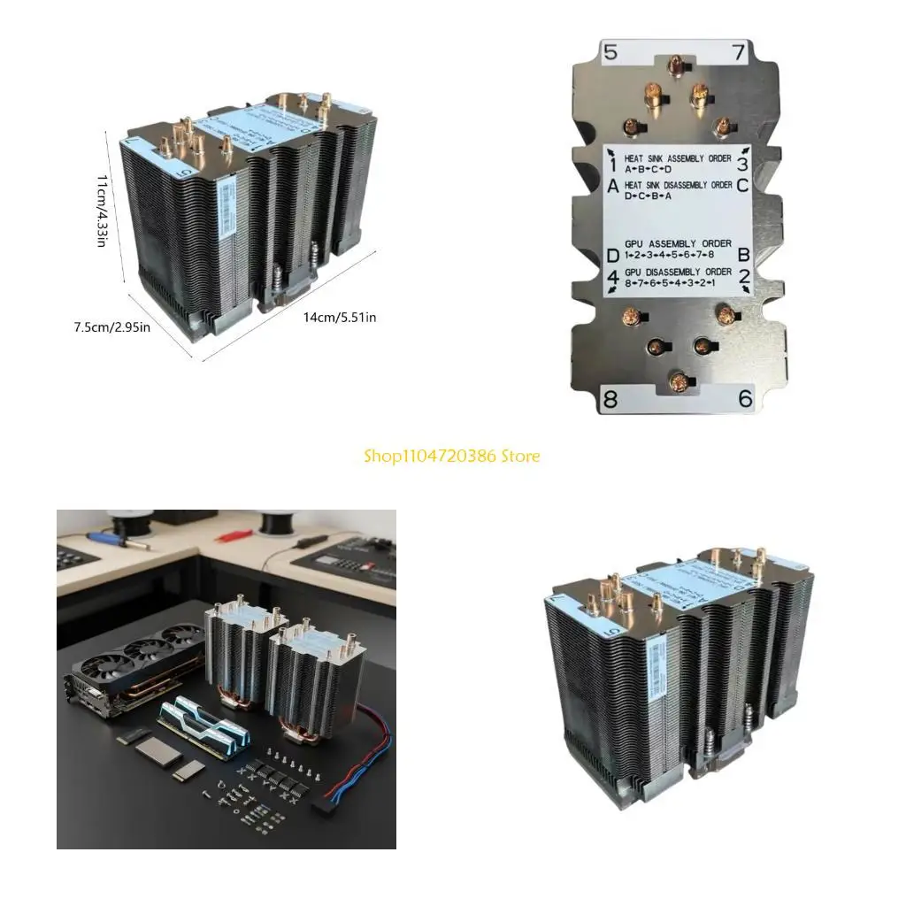 K0EA Professional SXM2 GPU Cooling System With 10 Densed Heat Pipes Optimized For Training and Data Center Operating
K0EA Professional SXM2 GPU Cooling System With 10 Densed Heat Pipes Optimized For Training and Data Center Operating