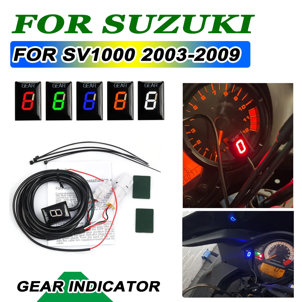 Gear Indicator For Suzuki SV1000 SV 1000 2003 2004 2005 2006 2007 2008 2009 Motorcycle Accessories 1-6 Speed Gear Display Meter
Gear Indicator For Suzuki SV1000 SV 1000 2003 2004 2005 2006 2007 2008 2009 Motorcycle Accessories 1-6 Speed Gear Display Meter