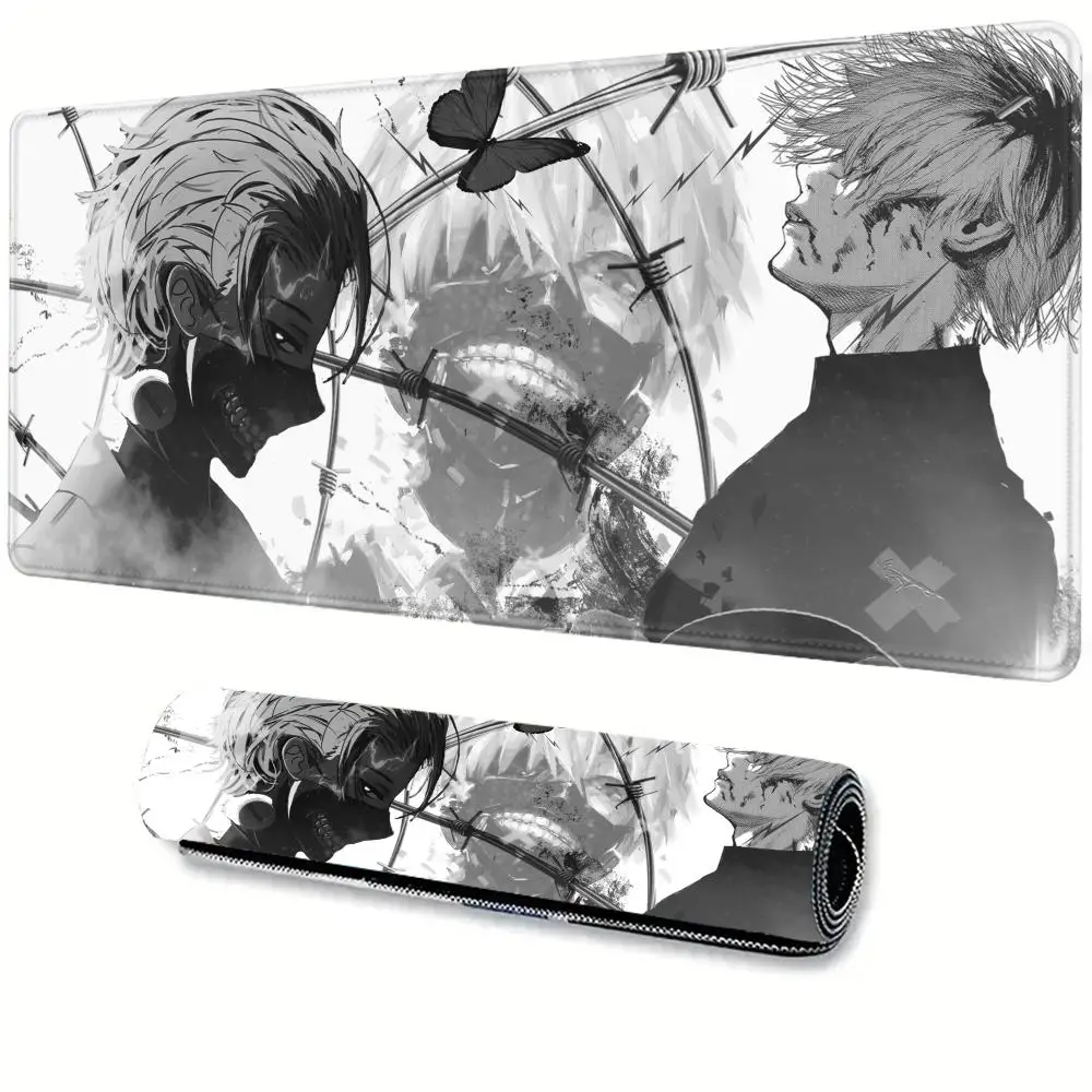 Mouse Pad Office PC Gaming Accessories Keyboard Rug Laptop Kaneki Ken Black And White Mousepad Japan Anime Tokyo Ghoul Desk Mat 
Mouse Pad Office PC Gaming Accessories Keyboard Rug Laptop Kaneki Ken Black And White Mousepad Japan Anime Tokyo Ghoul Desk Mat