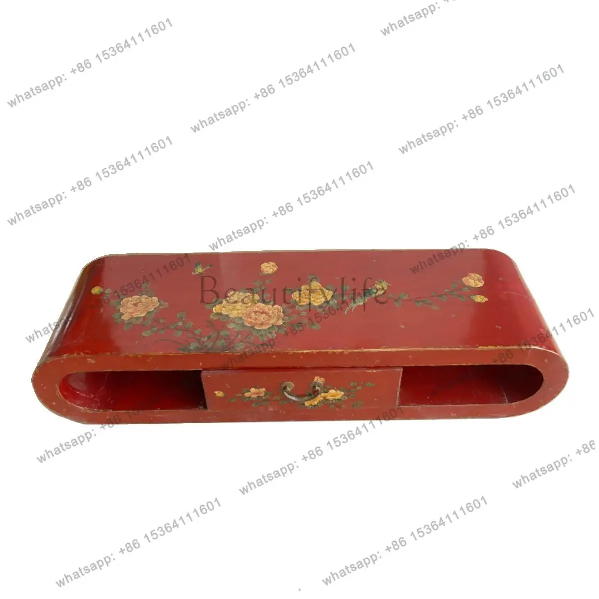 New Chinese style all solid wood antique coffee table living room classical painted entrance table short table
New Chinese style all solid wood antique coffee table living room classical painted entrance table short table