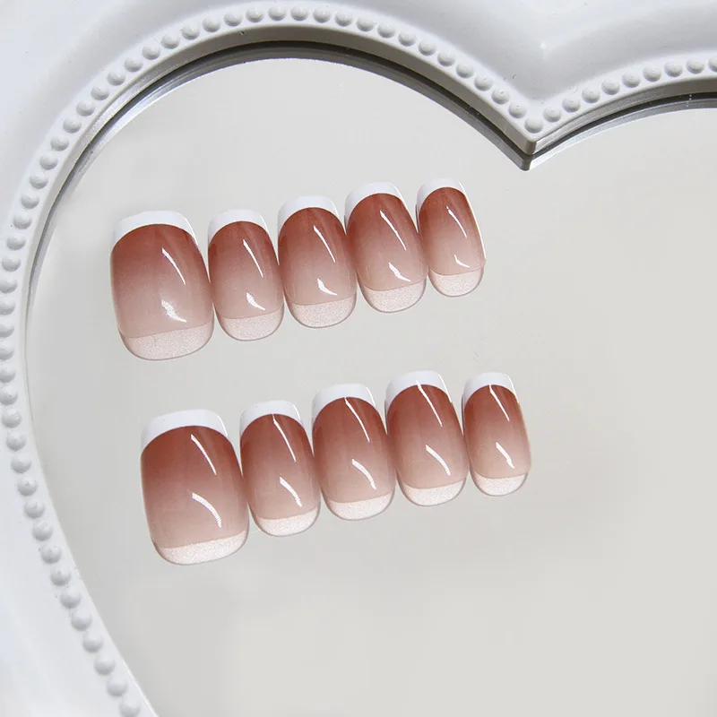 30pcs False Nails for Gluing Ready Gradient French Artificial Nail Tips Short Aesthetic press on Nails Realistic Finger Nails
30pcs False Nails for Gluing Ready Gradient French Artificial Nail Tips Short Aesthetic press on Nails Realistic Finger Nails