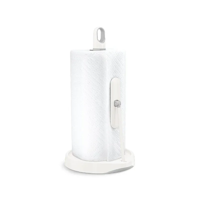 Stainless steel kitchen desktop tissue holder non-punching tension fixer tearing paper with one hand.
Stainless steel kitchen desktop tissue holder non-punching tension fixer tearing paper with one hand.