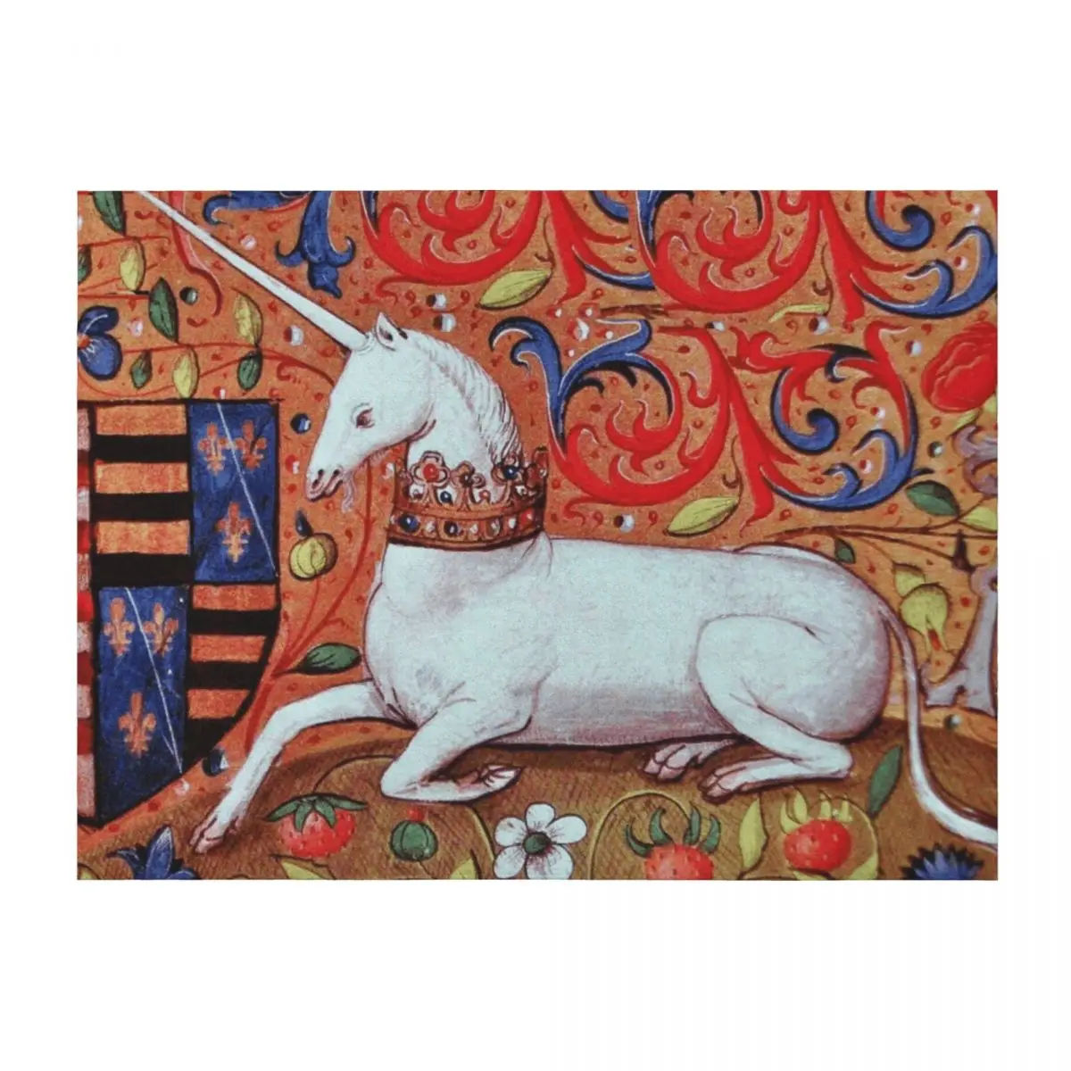 UNICORN WITH RED BLUE WHITE FLORAL MOTIFS Medieval Miniature Throw Blanket Luxury St Furry Kid'S Plaid on the sofa Blankets
UNICORN WITH RED BLUE WHITE FLORAL MOTIFS Medieval Miniature Throw Blanket Luxury St Furry Kid'S Plaid on the sofa Blankets