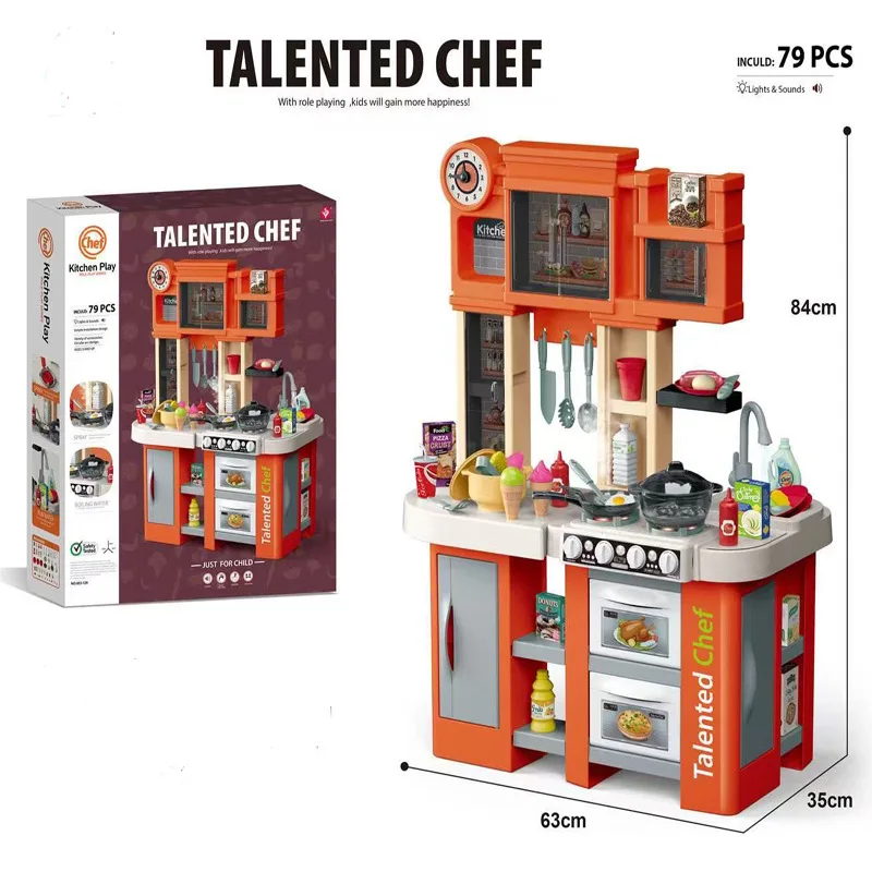 Large Size Kids Kitchen Pretend Play Toy Set Simulation Cooking Tableware Kitchen Playset Educational Role Play Boys Girls
Large Size Kids Kitchen Pretend Play Toy Set Simulation Cooking Tableware Kitchen Playset Educational Role Play Boys Girls