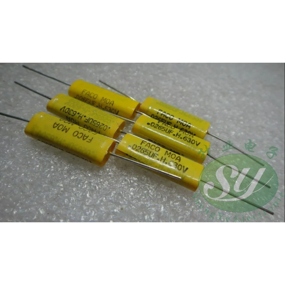 10PCS 0.0265uF/630V 26nF 263 Brand New Axial Film Capacitor
10PCS 0.0265uF/630V 26nF 263 Brand New Axial Film Capacitor