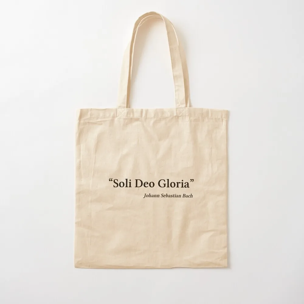 Bach quote Black Soli Deo Gloria Tote Bag cloth bag woman bags woman 2025 woman shopping bag
Bach quote Black Soli Deo Gloria Tote Bag cloth bag woman bags woman 2025 woman shopping bag