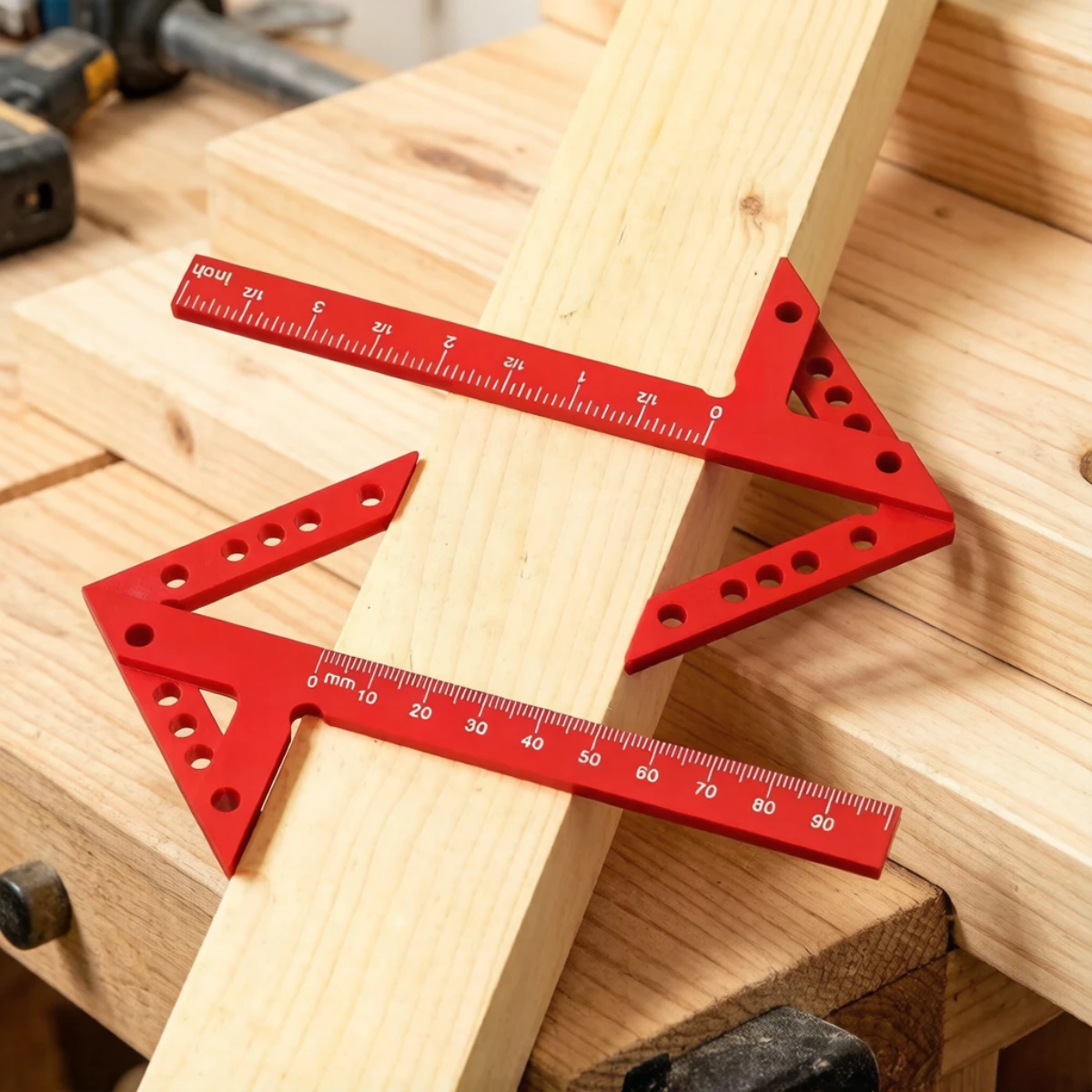 Multi Functional Fast and Accurate Marking Tool New Plastic Center Positioning Tool Woodworking Tool Metric/Inch
Multi Functional Fast and Accurate Marking Tool New Plastic Center Positioning Tool Woodworking Tool Metric/Inch