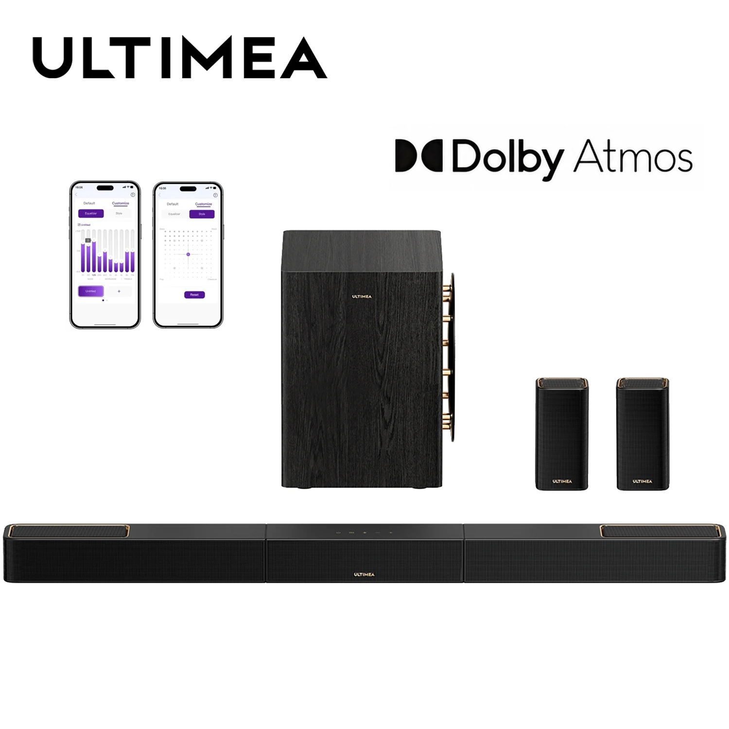 ULTIMEA 5.1.4 Система объемного звучания для ТВ с Dolby Atmos и управлением через приложение, Bluetooth-колонка для домашнего кинотеатра и 8-дюймовый беспроводной сабвуфер
ULTIMEA 5.1.4 Система объемного звучания для ТВ с Dolby Atmos и управлением через приложение, Bluetooth-колонка для домашнего кинотеатра и 8-дюймовый беспроводной сабвуфер