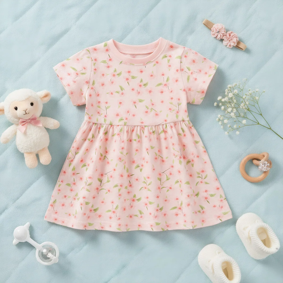Pink Baby Girls Floral Dresses Summer Soft Little Kids Birthday Party Princess Clothing
Pink Baby Girls Floral Dresses Summer Soft Little Kids Birthday Party Princess Clothing