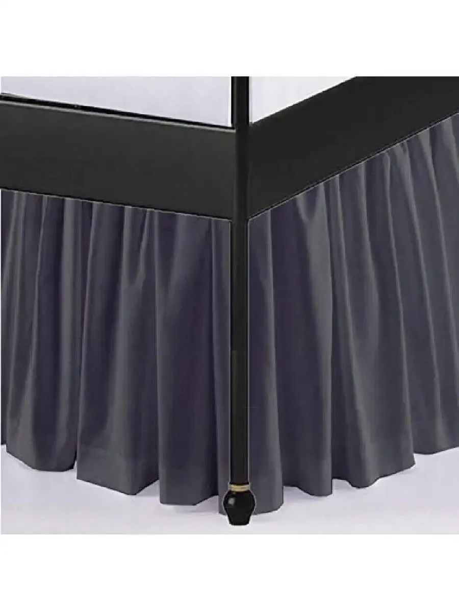 Ruffled Bed Skirt With Split Corners Three Side Coverage King Size 16 Inch Drop Charcoal Grey Microfiber
Ruffled Bed Skirt With Split Corners Three Side Coverage King Size 16 Inch Drop Charcoal Grey Microfiber