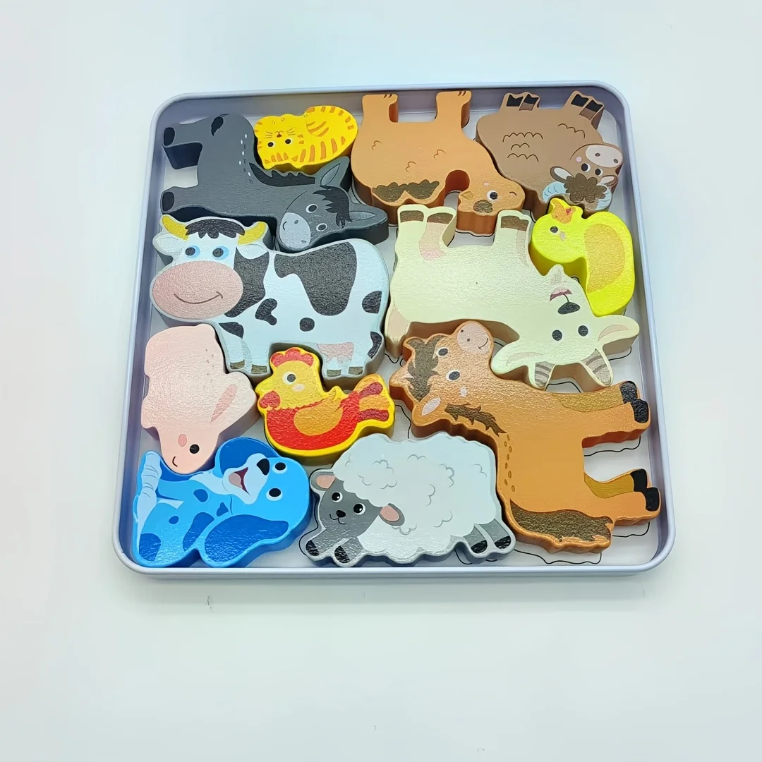 3D Puzzle with Storage Box, Farm Forest Animals, Assembled Transportation Vehicle Toys, Wooden Building Blocks, Exquisite
3D Puzzle with Storage Box, Farm Forest Animals, Assembled Transportation Vehicle Toys, Wooden Building Blocks, Exquisite