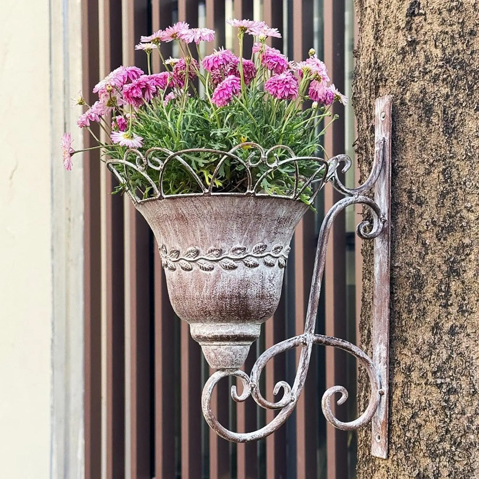 Iron Planter Basket Wall Mounted Flower Pot Housewarming Gift Versatile Decoration Vase Flowerpot for Patio Outdoor Yard
Iron Planter Basket Wall Mounted Flower Pot Housewarming Gift Versatile Decoration Vase Flowerpot for Patio Outdoor Yard