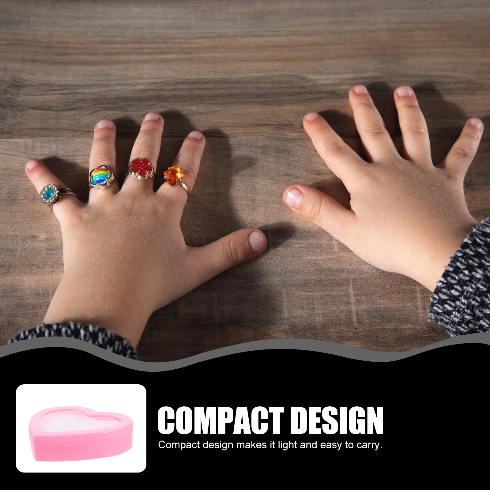 Heart Shape Ring Storage Case Jewelry Organizer Compact Multiple Slot Jewelry Storage Box Ring Holder
Heart Shape Ring Storage Case Jewelry Organizer Compact Multiple Slot Jewelry Storage Box Ring Holder