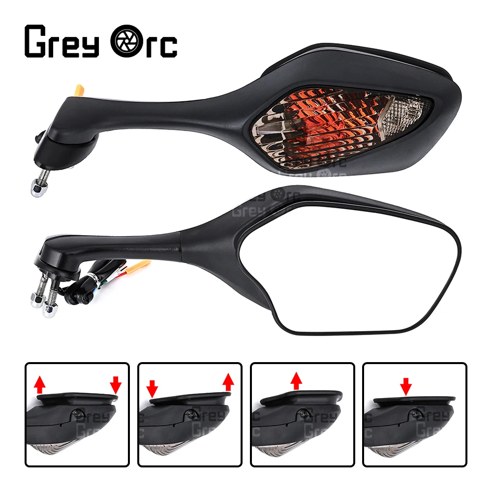 Motorcycle Rearview Mirror With Turn Signal Light Foldable For Honda CBR 1000RR 2008-2016 VFR1200 2010-2017 Accessories
Motorcycle Rearview Mirror With Turn Signal Light Foldable For Honda CBR 1000RR 2008-2016 VFR1200 2010-2017 Accessories