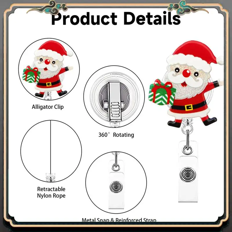 Reliable-2X Christmas Badge Reel Retractable Nurse Badge Clips Holiday Cute Badge Name ID Reel,Nurse Teacher Christmas Decoratio
Reliable-2X Christmas Badge Reel Retractable Nurse Badge Clips Holiday Cute Badge Name ID Reel,Nurse Teacher Christmas Decoratio