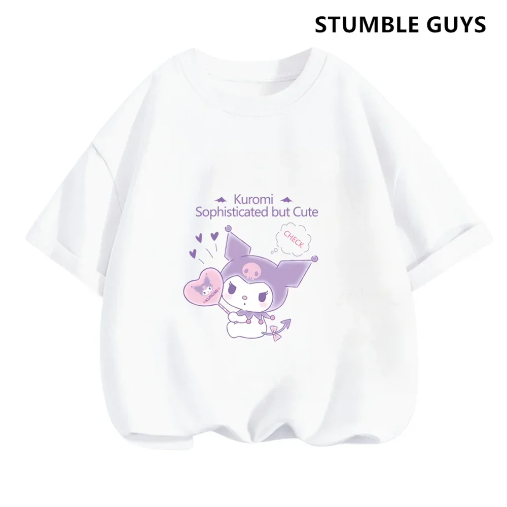 Kuromi Children Tshirt Set Summer Casual Short Sleeve Top Anime Printing My Melody Sanrio Kids Kawaii Boy Girls Trucksuit
Kuromi Children Tshirt Set Summer Casual Short Sleeve Top Anime Printing My Melody Sanrio Kids Kawaii Boy Girls Trucksuit