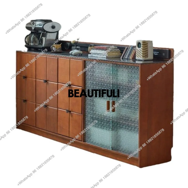 Retro solid wood rock slab dining side cabinet integrated wall locker modern simple living room entrance storage tea
Retro solid wood rock slab dining side cabinet integrated wall locker modern simple living room entrance storage tea