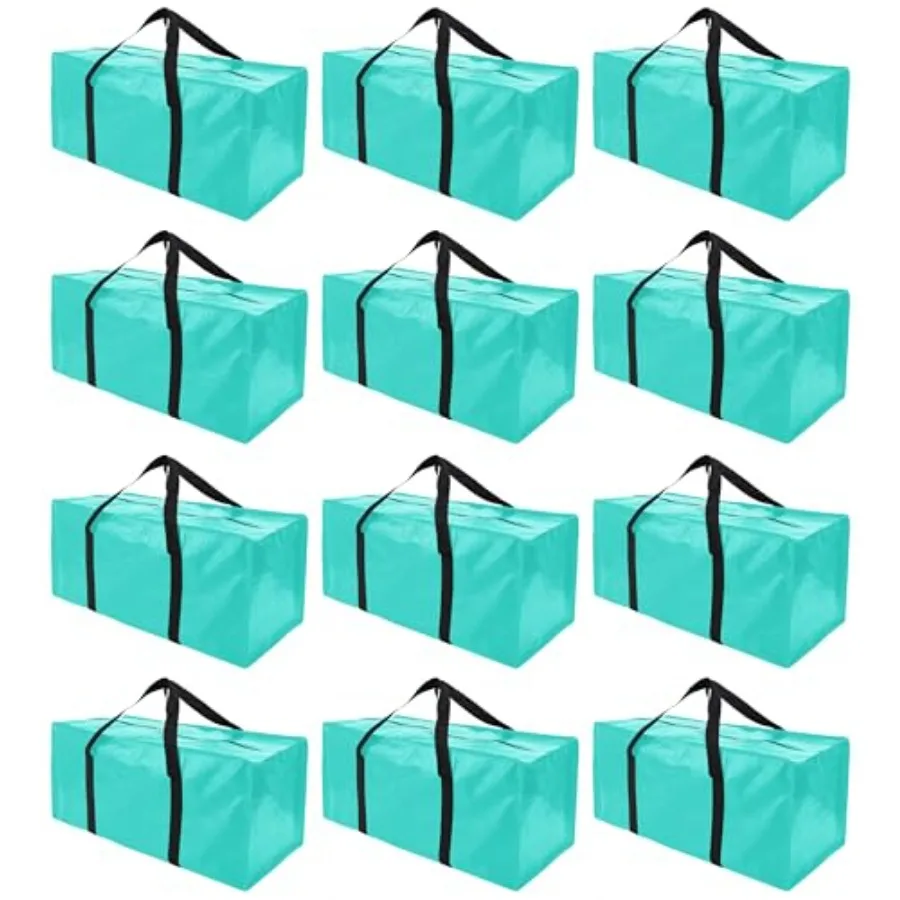 12 Pack Extra Large Moving Bags with Zippers and Carrying Handles, Heavy-Duty Storage Tote for Space Saving Moving Storage, Fol
12 Pack Extra Large Moving Bags with Zippers and Carrying Handles, Heavy-Duty Storage Tote for Space Saving Moving Storage, Fol