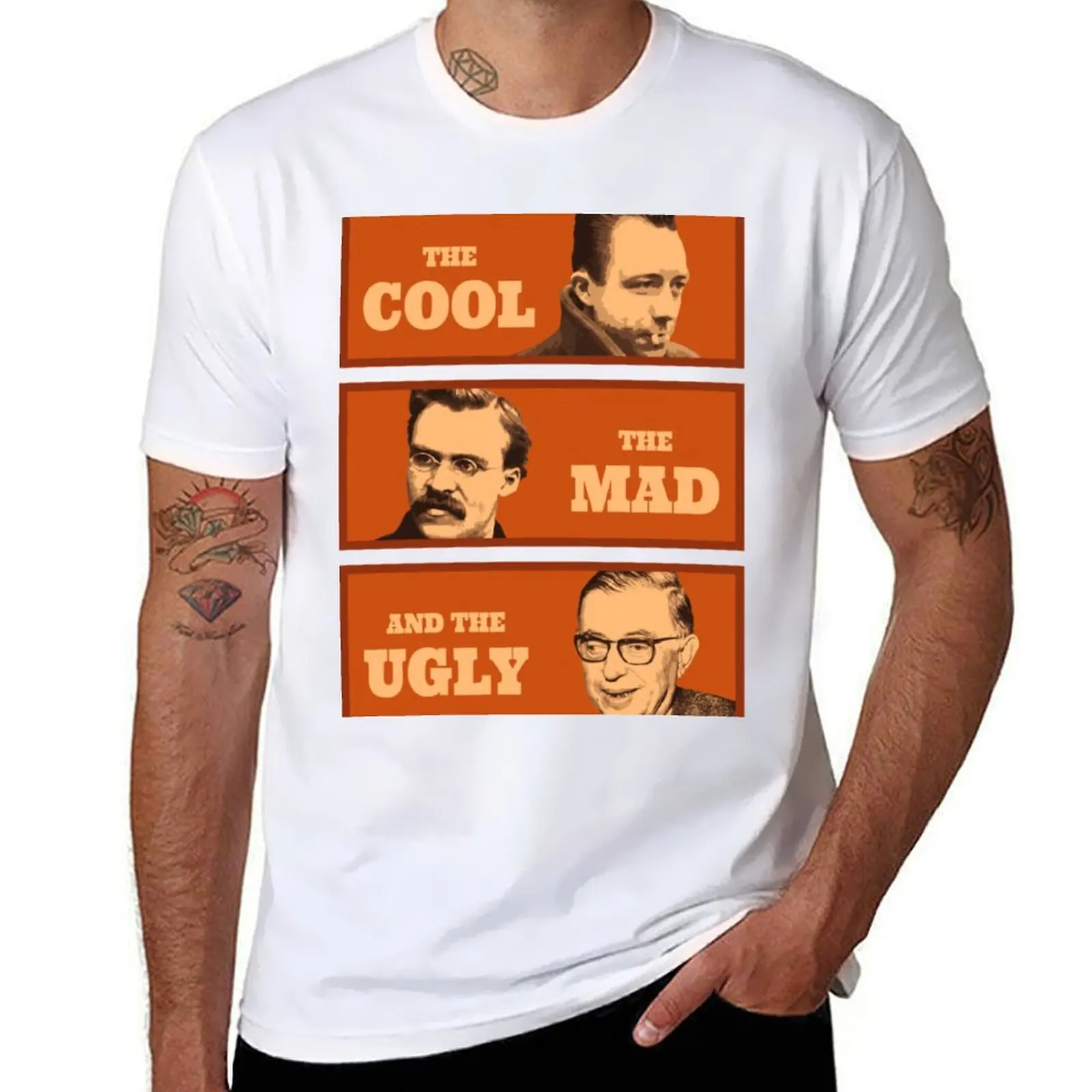 Camus Nietzsche Sartre T-Shirt t shirts cotton 100% t shirt man cotton T-Shirt
Camus Nietzsche Sartre T-Shirt t shirts cotton 100% t shirt man cotton T-Shirt