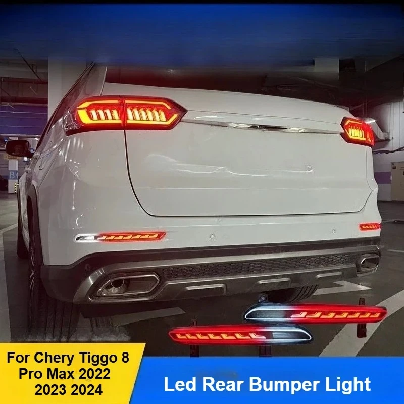 Led Rear Bumper Reflector Light Dymanic Turn Signal Brake Light For Chery Tiggo 8 Pro Max 2022 2023 2024 Modification Accessory
Led Rear Bumper Reflector Light Dymanic Turn Signal Brake Light For Chery Tiggo 8 Pro Max 2022 2023 2024 Modification Accessory