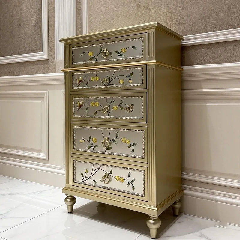 Hand painted floral gold porch cabinet, French vintage locker
Hand painted floral gold porch cabinet, French vintage locker