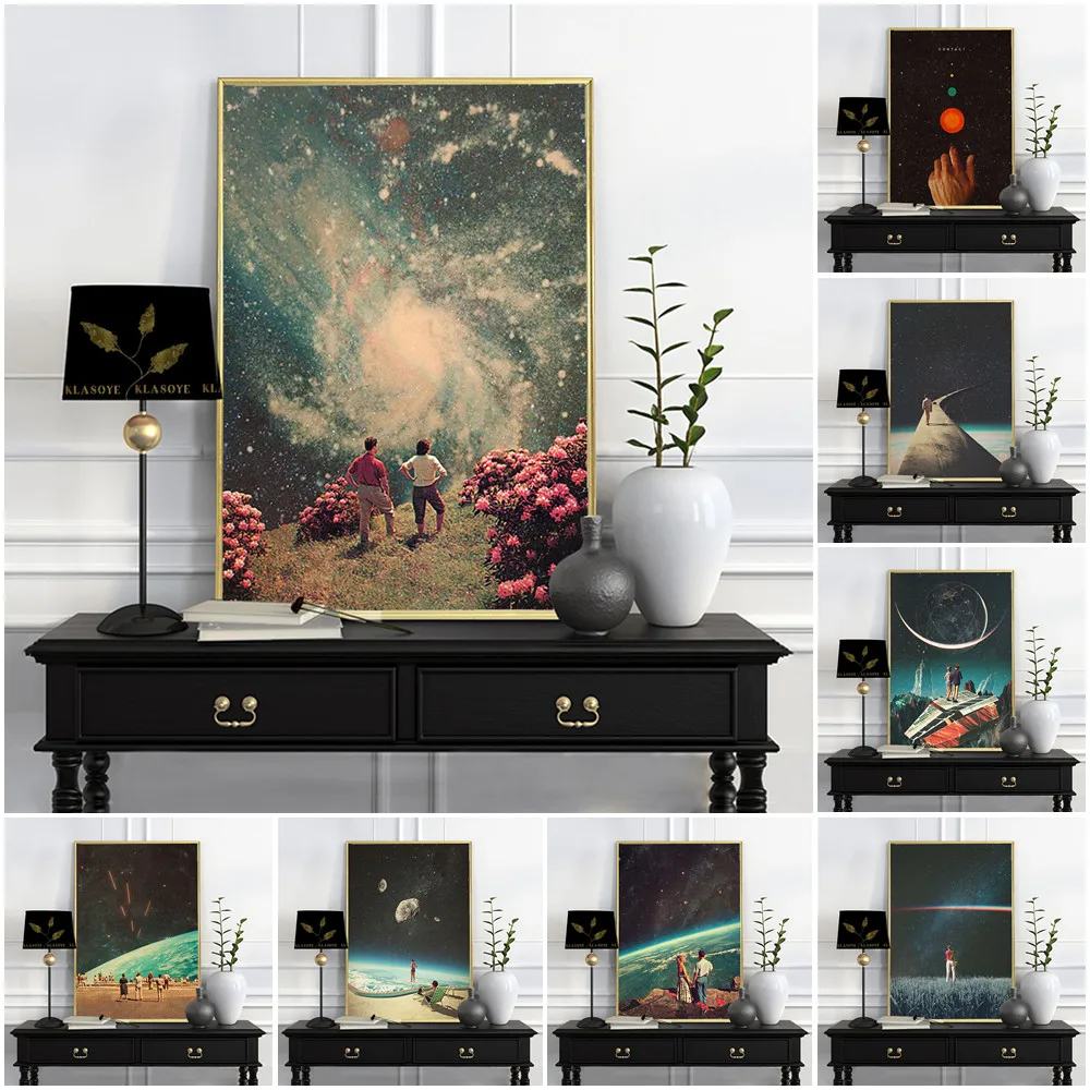 Vintage Collage Art Whimsical Print Poster Star Sky Planet Fantasy Wall Picture Decor Canvas Painting
Vintage Collage Art Whimsical Print Poster Star Sky Planet Fantasy Wall Picture Decor Canvas Painting