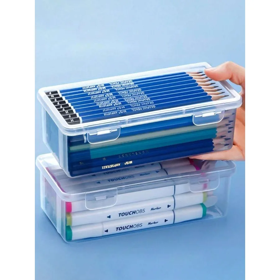 1/2PCS Large Capacity Clear Organizer Pencil Crayon Stationery Sticky Notes Organizer DIY Crafts Tool Box Office School Desktop
1/2PCS Large Capacity Clear Organizer Pencil Crayon Stationery Sticky Notes Organizer DIY Crafts Tool Box Office School Desktop