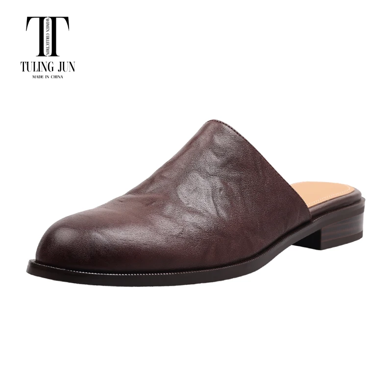 TULING JUN Concise Summer 2025 Woman Cover Head Retro Solid Color Slippers Low Heel Sandals For Women To Chose T-DQ9265W
TULING JUN Concise Summer 2025 Woman Cover Head Retro Solid Color Slippers Low Heel Sandals For Women To Chose T-DQ9265W