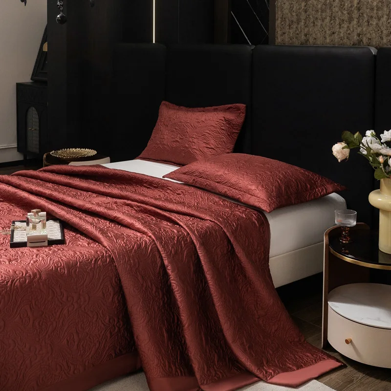 3PCS Solid Color Luxury Quilt Set - Silky Soft Breathable Lightweight Coverlet, Minimalist High-End Bedspread Blanket
3PCS Solid Color Luxury Quilt Set - Silky Soft Breathable Lightweight Coverlet, Minimalist High-End Bedspread Blanket