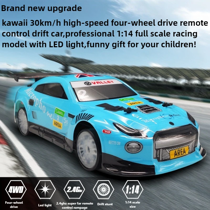 Игрушечный автомобиль Kawaii, забавный подарок-30 км/ч, высокоскоростной 4WD радиоуправляемый дрифт-автомобиль, игрушечный автомобиль с дистанционным управлением, 1:14 полномасштабные гоночные радиоуправляемые автомобили, игрушки для детей
Игрушечный автомобиль Kawaii, забавный подарок-30 км/ч, высокоскоростной 4WD радиоуправляемый дрифт-автомобиль, игрушечный автомобиль с дистанционным управлением, 1:14 полномасштабные гоночные радиоуправляемые автомобили, игрушки для детей
