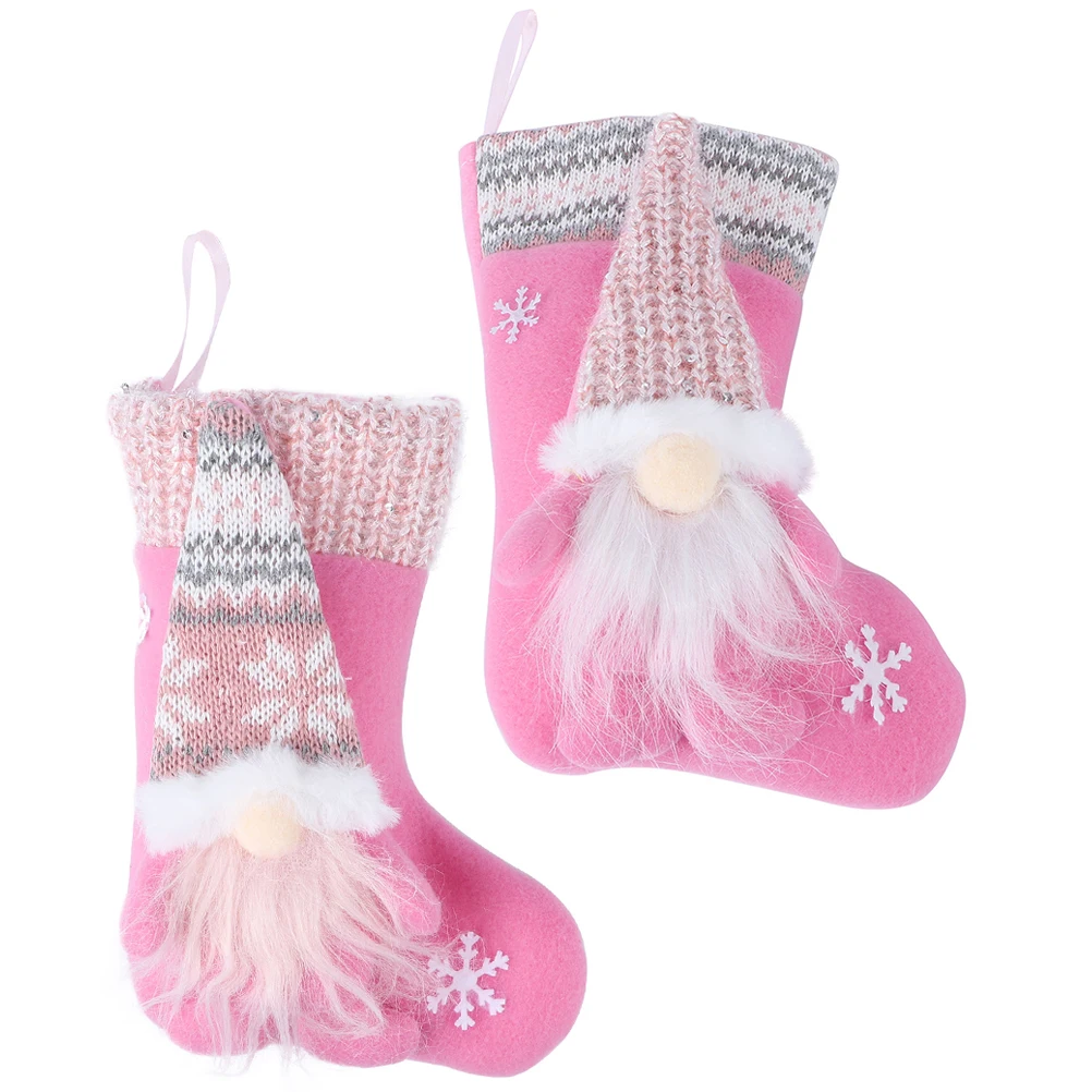 2Pcs Faceless Xmas Stocking Shaped Pendant Christmas Christmas Sock Shaped Pendant Hanging nament Pink Sock Decor Festive
2Pcs Faceless Xmas Stocking Shaped Pendant Christmas Christmas Sock Shaped Pendant Hanging nament Pink Sock Decor Festive