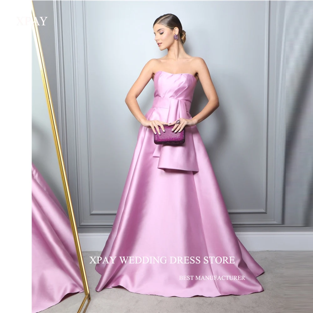 XPAY Simple Strapless Pink Evening Dresses Women Floor Length Prom Gowns Formal Occasion Party Dress Long Wedding Party Dress
XPAY Simple Strapless Pink Evening Dresses Women Floor Length Prom Gowns Formal Occasion Party Dress Long Wedding Party Dress