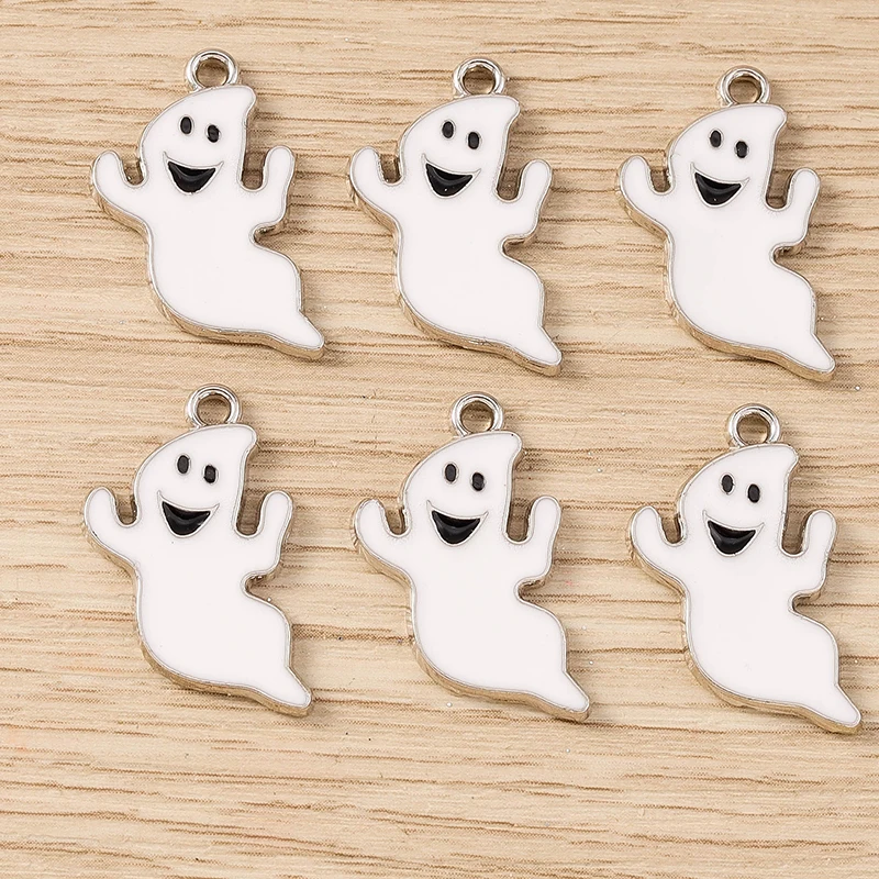 10pcs 14x23mm Cartoon Enamel Halloween Ghost Charms Pendants for Jewelry Making Drop Earrings Necklaces Bracelets DIY Craft Gift
10pcs 14x23mm Cartoon Enamel Halloween Ghost Charms Pendants for Jewelry Making Drop Earrings Necklaces Bracelets DIY Craft Gift