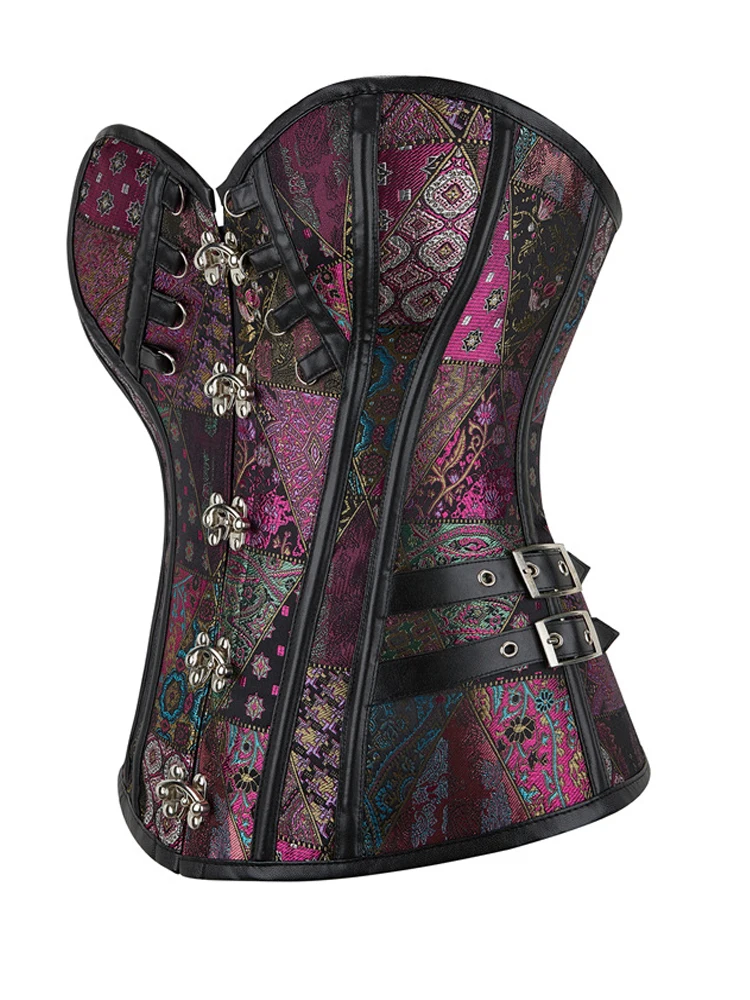 Women Sexy Corset 14 Boned Bustiers Floral Denim Shapewear Burlesque Vintage Corset Gothic Waist Slimming Lingerie Corselet Ves
Women Sexy Corset 14 Boned Bustiers Floral Denim Shapewear Burlesque Vintage Corset Gothic Waist Slimming Lingerie Corselet Ves
