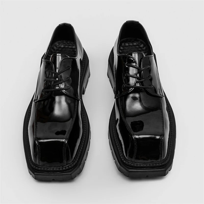 Men Mirror High-end Texture Thick Sole Anti Slip Height Increasing Niche Design Derby Shoes Street Fashion Trendy Casual Shoes
Men Mirror High-end Texture Thick Sole Anti Slip Height Increasing Niche Design Derby Shoes Street Fashion Trendy Casual Shoes