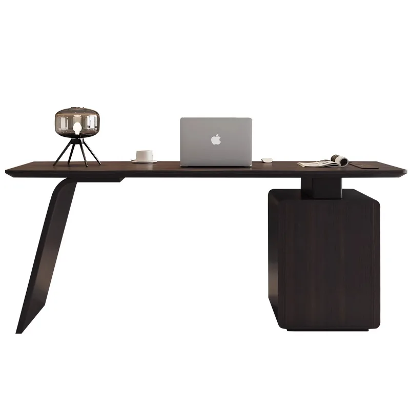 Italian minimalist light luxury retro style walnut solid wood with cabinet computer desk combination
Italian minimalist light luxury retro style walnut solid wood with cabinet computer desk combination