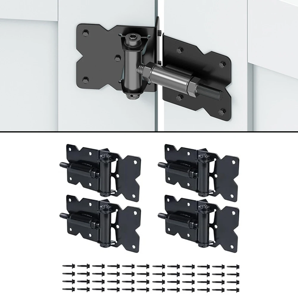 2Pcs Self Closing Gate Hardware Hinges Heavy Duty For Wooden/Vinyl/PVC Fences Adjustable Gate Hardware Kit With Screws
2Pcs Self Closing Gate Hardware Hinges Heavy Duty For Wooden/Vinyl/PVC Fences Adjustable Gate Hardware Kit With Screws