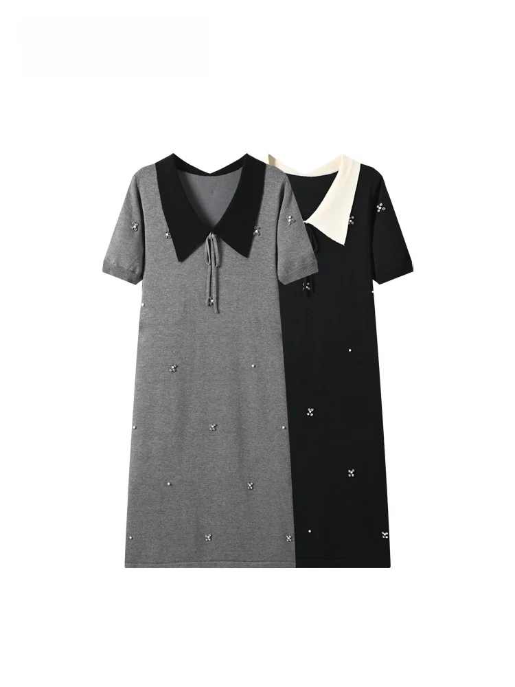 CaraCLUB plus Size Neck Dress Women Summer New Style Loose Fit Short Sleeve Long Dress Slimming Effect for Plump Girls
CaraCLUB plus Size Neck Dress Women Summer New Style Loose Fit Short Sleeve Long Dress Slimming Effect for Plump Girls