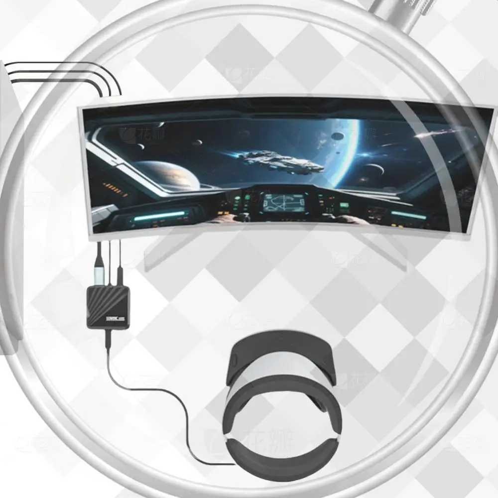 Комплект аксессуаров для адаптера PS VR2 для ПК: адаптер питания и кабель DP, компьютерный адаптер для Windows, конвертер, игровые аксессуары
Комплект аксессуаров для адаптера PS VR2 для ПК: адаптер питания и кабель DP, компьютерный адаптер для Windows, конвертер, игровые аксессуары