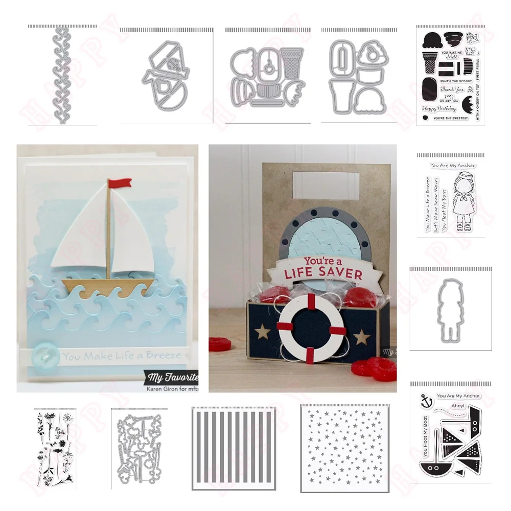 Sailor Girl Let's Get Nautical Die New Metal Cutting Dies Stamps Stencil For Scrapbook Decoration Embossing Template DIY Card
Sailor Girl Let's Get Nautical Die New Metal Cutting Dies Stamps Stencil For Scrapbook Decoration Embossing Template DIY Card