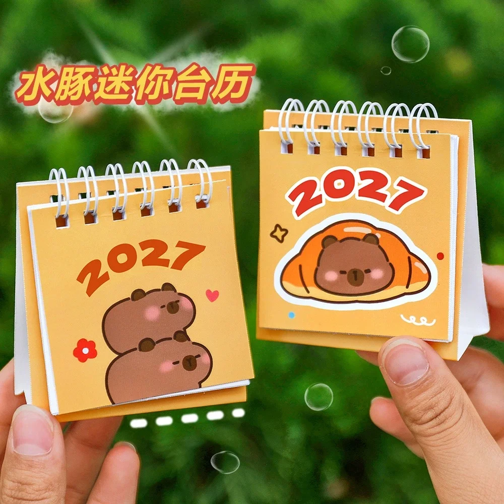 1pc Capybara 2027 Desk Calendar, Ins Style Mini Desktop Planner, Capybara Table Ornament For Students Daily Schedule Tracking
1pc Capybara 2027 Desk Calendar, Ins Style Mini Desktop Planner, Capybara Table Ornament For Students Daily Schedule Tracking