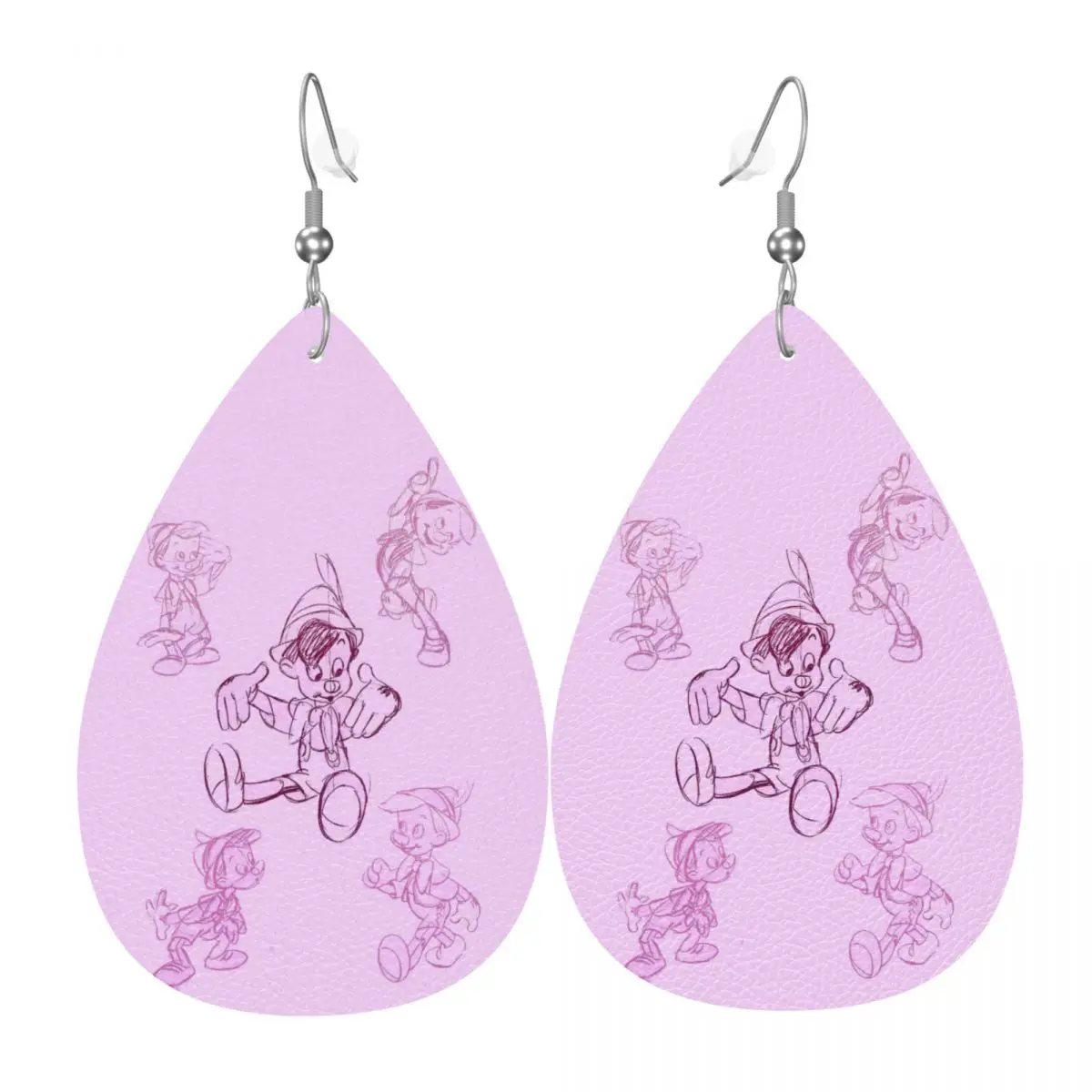 Модные кожаные серьги-капли с мультяшным Пиноккио для женщин, ювелирные аксессуары ко Дню святого Валентина
Модные кожаные серьги-капли с мультяшным Пиноккио для женщин, ювелирные аксессуары ко Дню святого Валентина