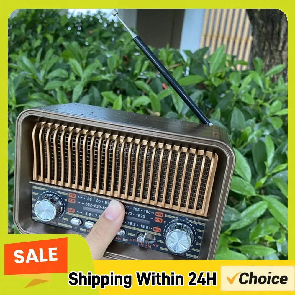 Portable FM AM SW Radio Support TF Card Vintage Radio for Home Bedroom Living Room Kitchen
Portable FM AM SW Radio Support TF Card Vintage Radio for Home Bedroom Living Room Kitchen