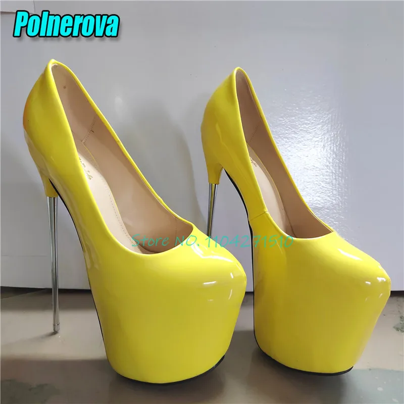 Platform 19CM High Heels Summer New Steel Heel Thick Soled Stiletto Pumps Sexy Pointed Toe Patent Leather Women Shoes Large Size
Platform 19CM High Heels Summer New Steel Heel Thick Soled Stiletto Pumps Sexy Pointed Toe Patent Leather Women Shoes Large Size