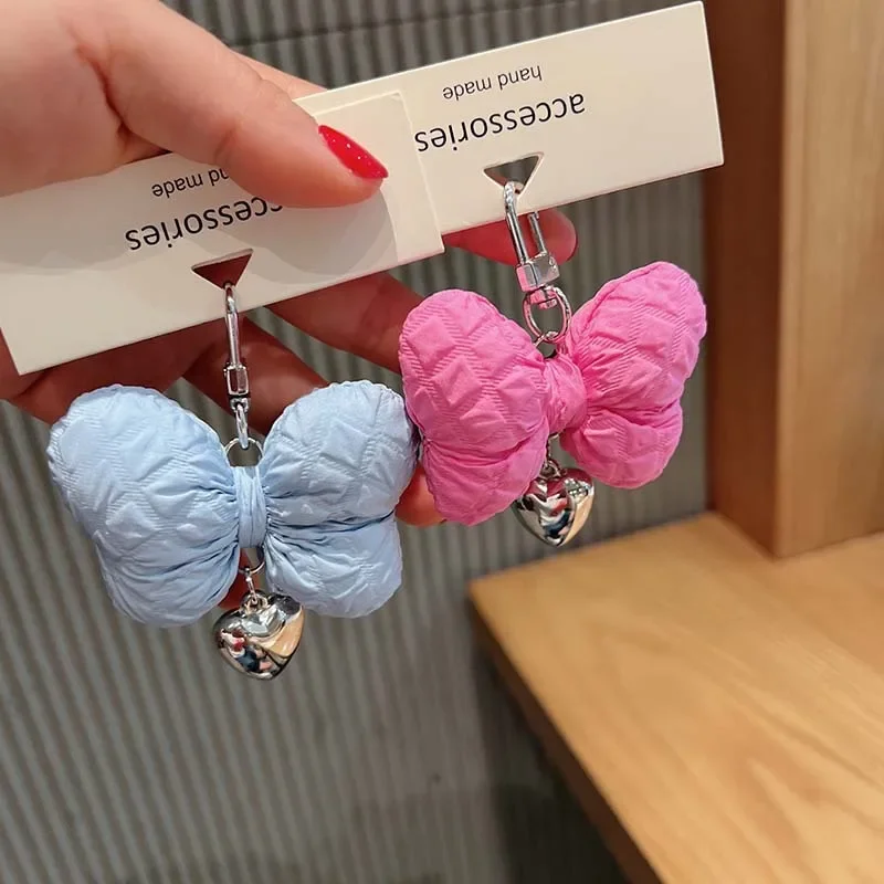 3D Bow Heart Pendant for Car Keys Purse Design Sweet Keychain Organzier Phone Portable Key Holder Charm Fashion Accessories 
3D Bow Heart Pendant for Car Keys Purse Design Sweet Keychain Organzier Phone Portable Key Holder Charm Fashion Accessories