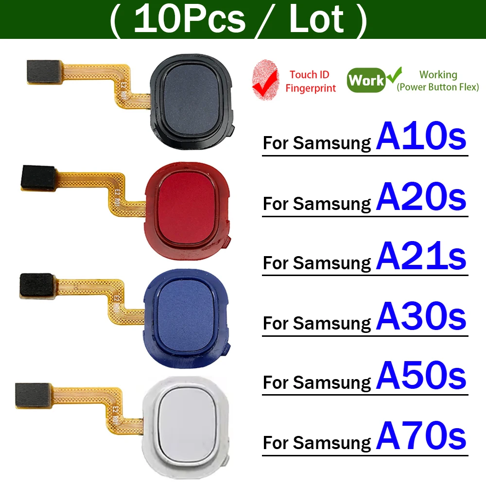 10Pcs, Home Button FingerPrint Touch ID Sensor Flex Cable For Samsung A10S A20s A30s A21s A50s A70s
10Pcs, Home Button FingerPrint Touch ID Sensor Flex Cable For Samsung A10S A20s A30s A21s A50s A70s
