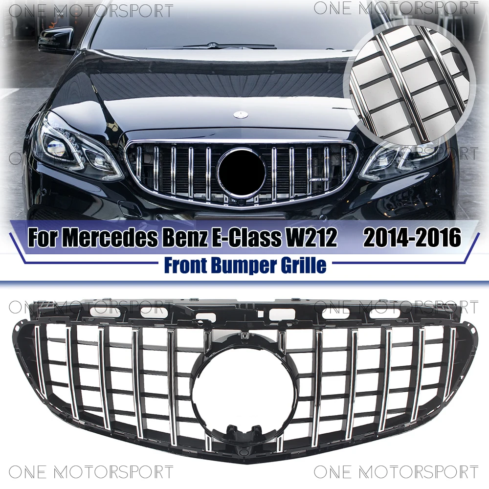 Хромированная серебристая гоночная решетка, решетка бампера в стиле GTR, передняя решетка для Mercedes Benz E-Class W212 2014-16 E250 E300 E350 E400 E500
Хромированная серебристая гоночная решетка, решетка бампера в стиле GTR, передняя решетка для Mercedes Benz E-Class W212 2014-16 E250 E300 E350 E400 E500