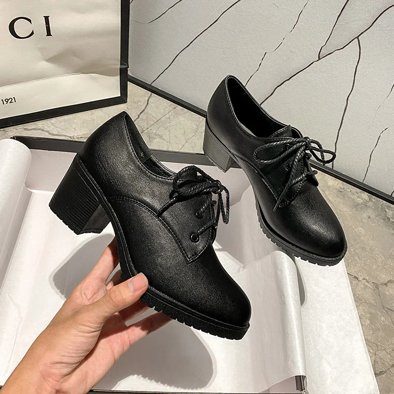 Uniform Shoes Genuine Leather Shoes Women British Girl Japanese Wild Black Retro Mary Jane Shoes Lolita Platform Shoes High Heel
Uniform Shoes Genuine Leather Shoes Women British Girl Japanese Wild Black Retro Mary Jane Shoes Lolita Platform Shoes High Heel