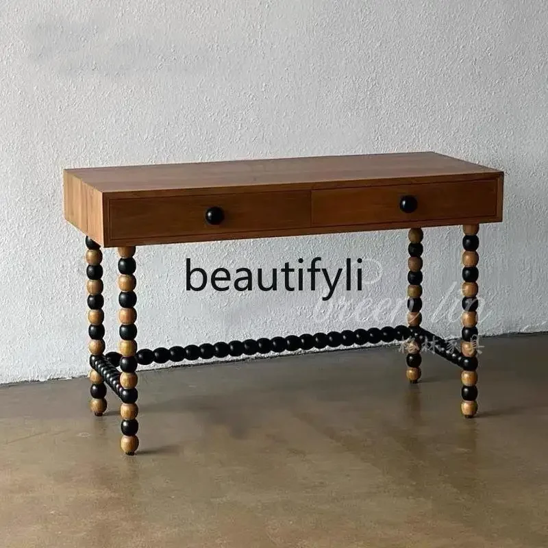 French retro solid wood desk American porch bookcase/home writing desk drawer6220
French retro solid wood desk American porch bookcase/home writing desk drawer6220